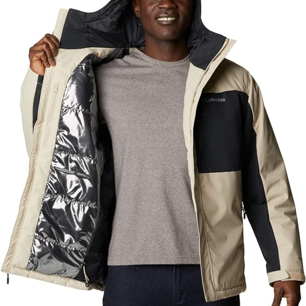 Columbia Men's XL Tipton Peak II Insulated Jacket - Fossil/Black
